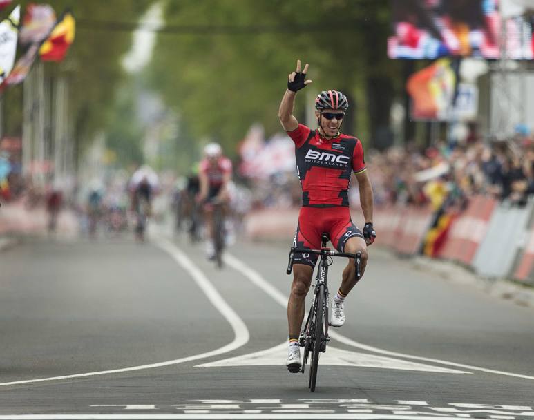 Terza vittoria alla Amstel Gold Race per il belga della Bmc. Reuters
